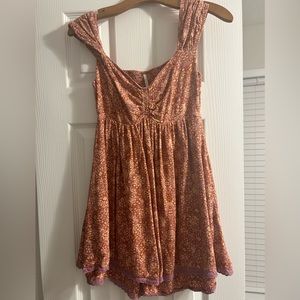 Free people flowery mini dress